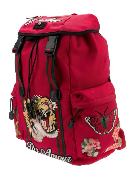 fake tiger gucci backpack|gucci l'aveugle backpack.